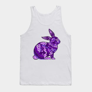 Purple Awareness Ribbon Rabbit Tank Top